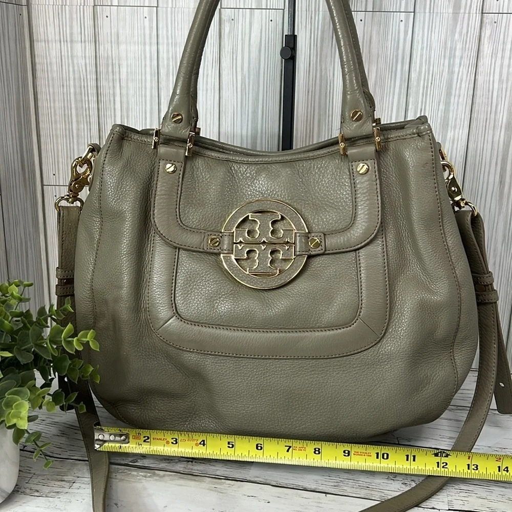 Tory Burch Amanda Gray Crossbody  Shoulder Bag